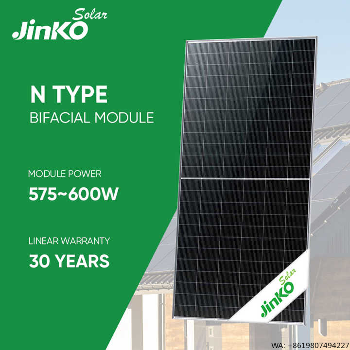 Jinko Solar Panel N-Type - JINKO N-tipi Güneş Paneli JKM575-600N-72HL4-BDV 575W