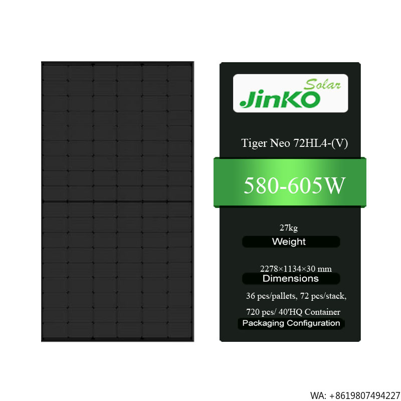 Jinko Solar Panel N-Type - Jinko Tiger Neo 72HL4-(V) 580-605W Yüksek