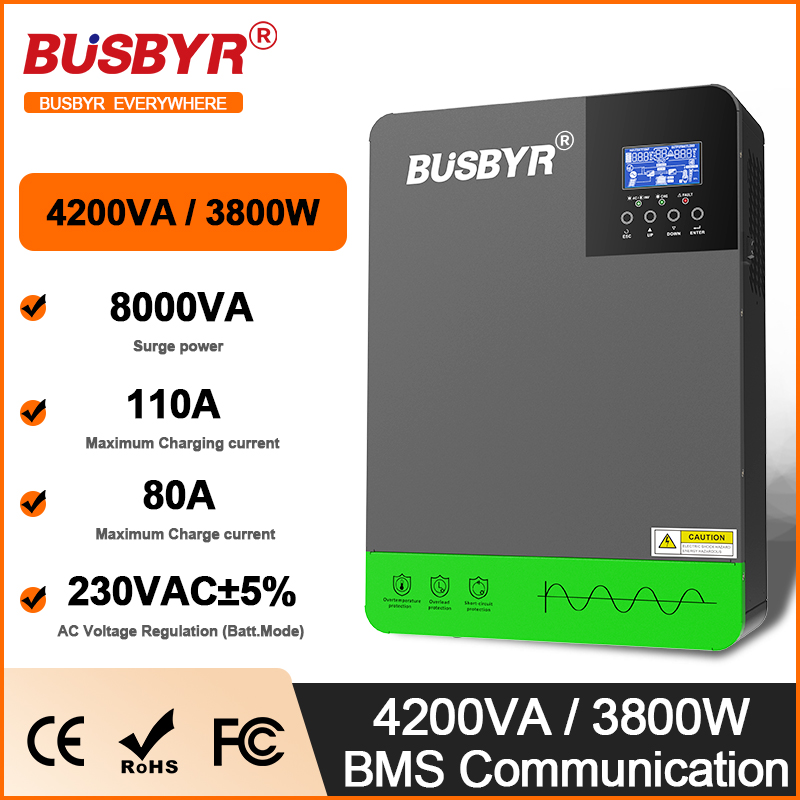 4.2KW 6.2KW Hibrit Solar İnver - Renewable Energy Systems incelemesi ve fiyatı