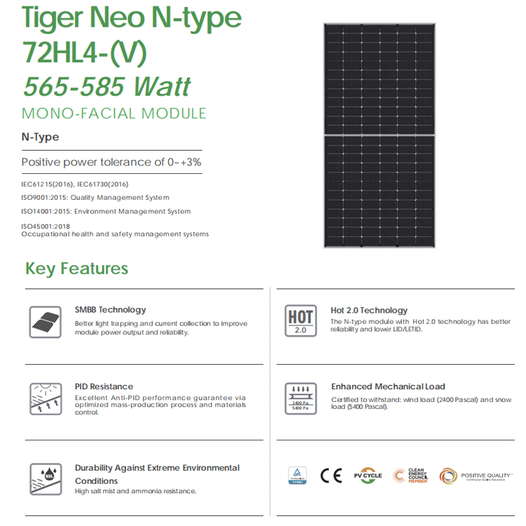 Jinko n Tipi Pv Modülü 610 Wat - Jinko Solar Panel N-Type incelemesi ve fiyatı